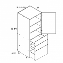 Tall with Three Drawer Utility