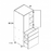 Tall with Three Drawer Two Door Utility, PGW-T3DB2472, PGW-T3DB3072