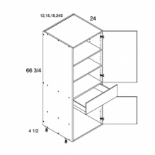 Tall with One Drawer One Door Utility