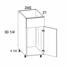 Vanity Sink Base False Front Single Door, ROS-VSB24S