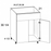 Vanity Sink Base False Front Two Door