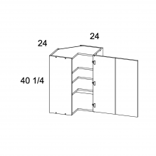 40 1/4" H Easy Reach Corner Wall Cabinets, RCS-WER2440