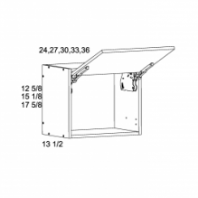 17 5/8" H Flip up Wall Cabinets