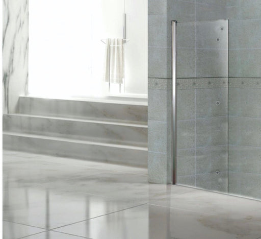 90EF "L" SHOWER GLASS 10MM CLEAR