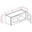 Shaker Dove - 30"Bridge Cabinets WALL CABINET 2 Doors