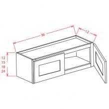 Torrance Dove - 36"Bridge Cabinets WALL CABINET 2 Doors