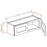 Torrance Dove - 36"Bridge Cabinets WALL CABINET 2 Doors