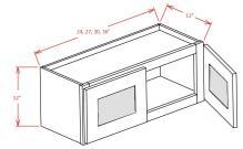 Torrance White - Double Door Stacker Wall Cabinets