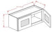 White Shaker - Double Door Stacker Wall Cabinets
