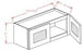 York Chocolate - Double Door Stacker Wall Cabinets