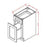 York Chocolate - Drawer File Base Cabinet YC-DFB18