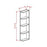 York Antique White - Open End Shelves YAW-OE630 YAW-OE636 YAW-OE642