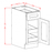White Shaker - Single Door Double Rollout Shelf Bases SW-B182RS SW-B212RS