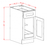 Torrance White - Single Door Single Rollout Shelf Bases TW-B181RS TW-B211RS