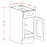Shaker Espresso - Single Door Single Rollout Shelf Bases SE-B181RS SE-B211RS