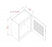 White Shaker - Single Door Stacker Wall Cabinets