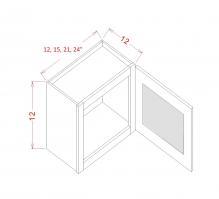 Torrance White - Single Door Stacker Wall Cabinets