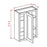 York Chocolate - Wall Blind Cabinets
