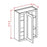 White Shaker - Wall Blind Cabinets