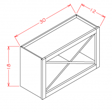 Shaker Cinder - Wall X Rack Cabinet