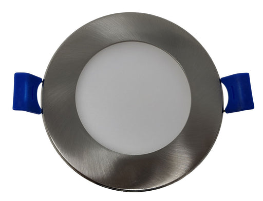 4'' BRUSHED NICKEL TRIM LED POT LIGHT (3 LIGHT COLOUR OPTIONS: 3000K, 4000K AND 5000K) WITH JUNCTION BOX