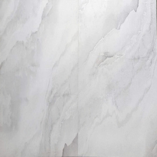 24x24 Gray White Aura Smooth Matt Floor & Wall Porcelain Tile $2.91 /sq.ft
