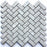 Bazalt Grey Tru-Stone Herringbone Mosaic Porcelain Tile (1"x2") $5.55 /sq.ft