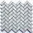 Bazalt Grey Tru-Stone Herringbone Mosaic Porcelain Tile (1"x2") $5.55 /sq.ft