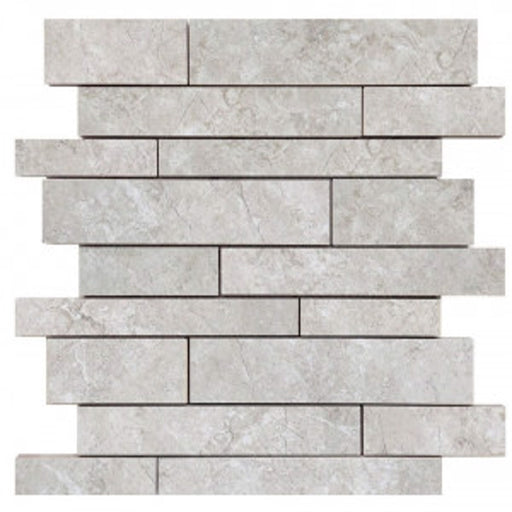 Bazalt Grey Polished Random Strips Mosaic Porcelain Tile (12"x13") $5.55 /sq.ft