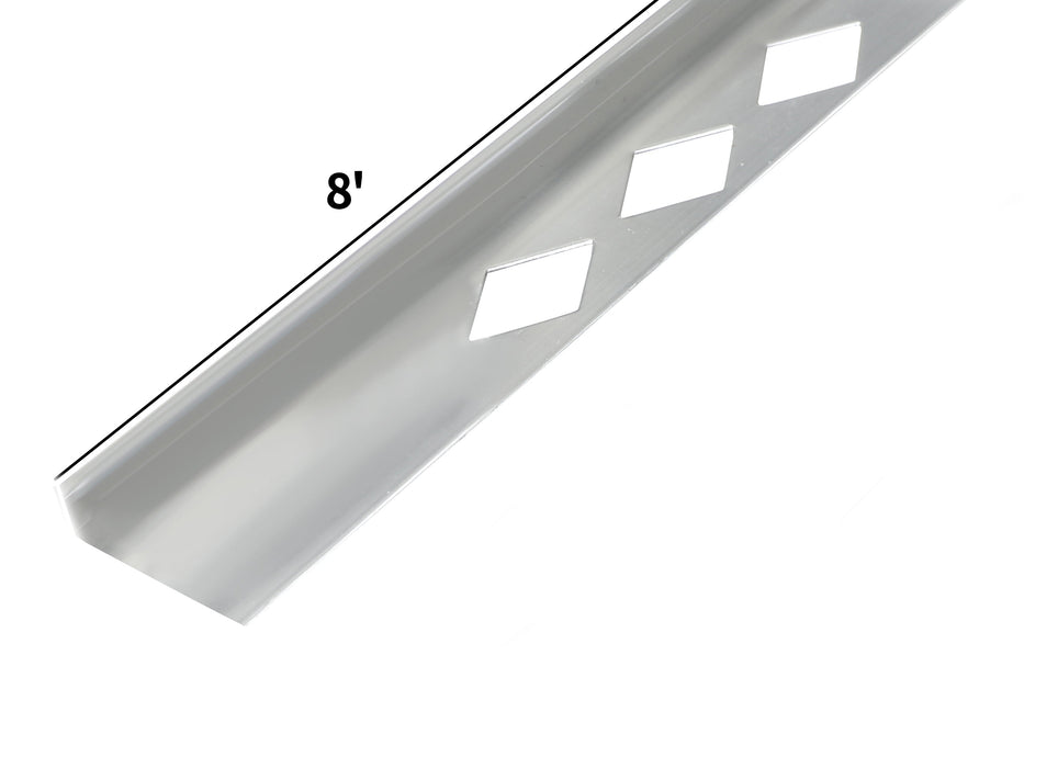 3/8''*8' METAL L-CHANNEL CHROME