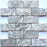 Concave Silver Matte Tru-Stone Mosaic Porcelain Tile 2x4 $5.56 /sq.ft