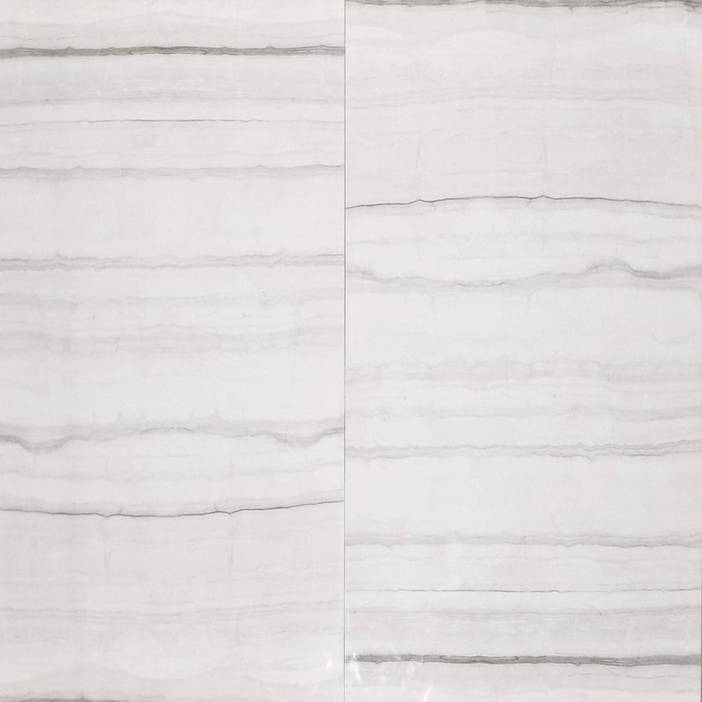 24x24 Gray White Denver Ice Polished Floor & Wall Porcelain Tile $3.35 /sq.ft