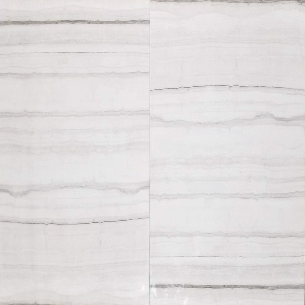 24x24 Gray White Denver Ice Polished Floor & Wall Porcelain Tile $3.35 /sq.ft