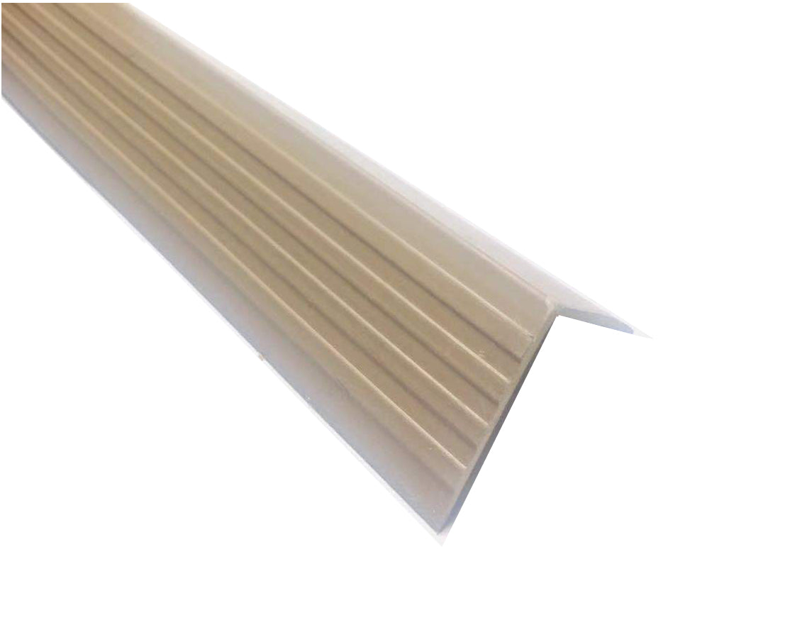 RUBBER STAIR NOSING BEIGE 2'' * 2'' * 12'
