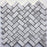 Fusion White  Herringbone Porcelain Tile (1"x2") $5.55 /sq.ft