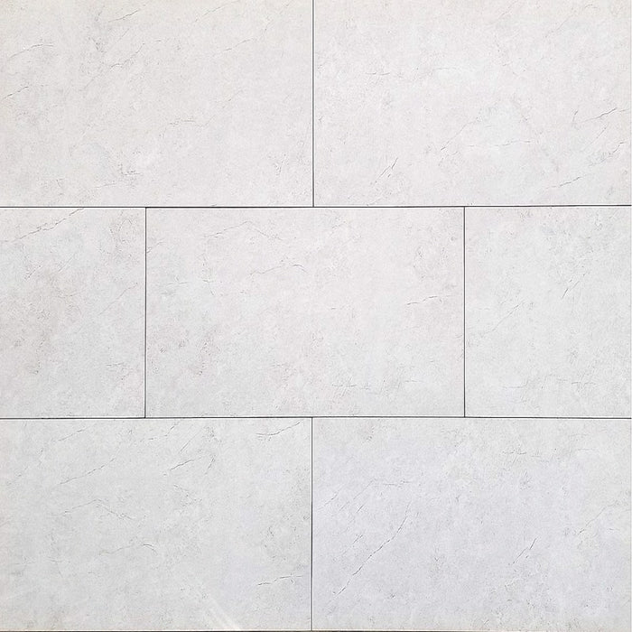 12x24 White Iceberg Polished Floor & Wall Porcelain Tile $3.35 /sq.ft