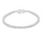 J Goodin Contemporary Fashion Style Silvertone Finish Victorian Cubic Zirconia Tennis 7 Inch Bracelet For Women