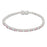 J Goodin Contemporary Fashion Style Lace Pink Silvertone Finish Cubic Zirconia Tennis Bracelet For Women