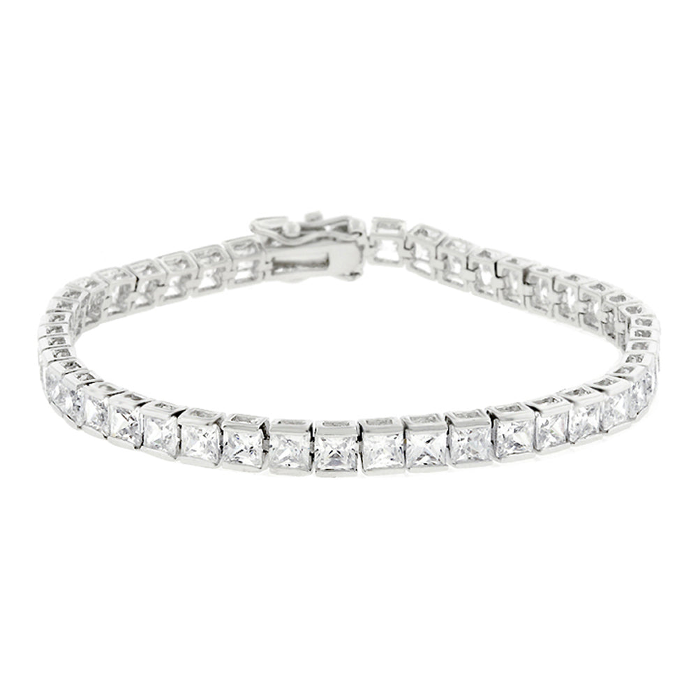 J Goodin Contemporary Fashion Style Clear Cubic Zirconia Tennis Bracelet For Women