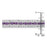 J Goodin Contemporary Fashion Style Balboa Purple Cubic Zirconia Bracelet For Women