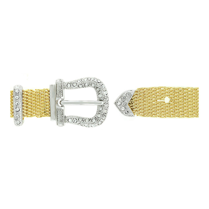 J Goodin Contemporary Fashion Style Goldtone Finish Buckle Bracelet For Women