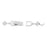 J Goodin Contemporary Fashion Style Silvertone Finish Cubic Zirconia Elegant Eternity Bracelet For Women