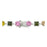 J Goodin Contemporary Fashion Style Spring Fling Cubic Zirconia Silvertone Finish Bracelet For Women