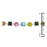 J Goodin Contemporary Fashion Style Spring Fling Cubic Zirconia Silvertone Finish Bracelet For Women