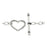 J Goodin Contemporary Fashion Style Silvertone Finish Xoxo Bracelet For Women