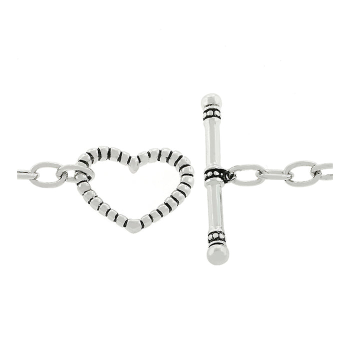 J Goodin Contemporary Fashion Style Silvertone Finish Xoxo Bracelet For Women