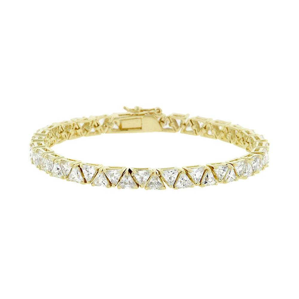 J Goodin Anniversary Wedding Style Cubic Zirconia Goldtone Finish Remembrance Bracelet For Women