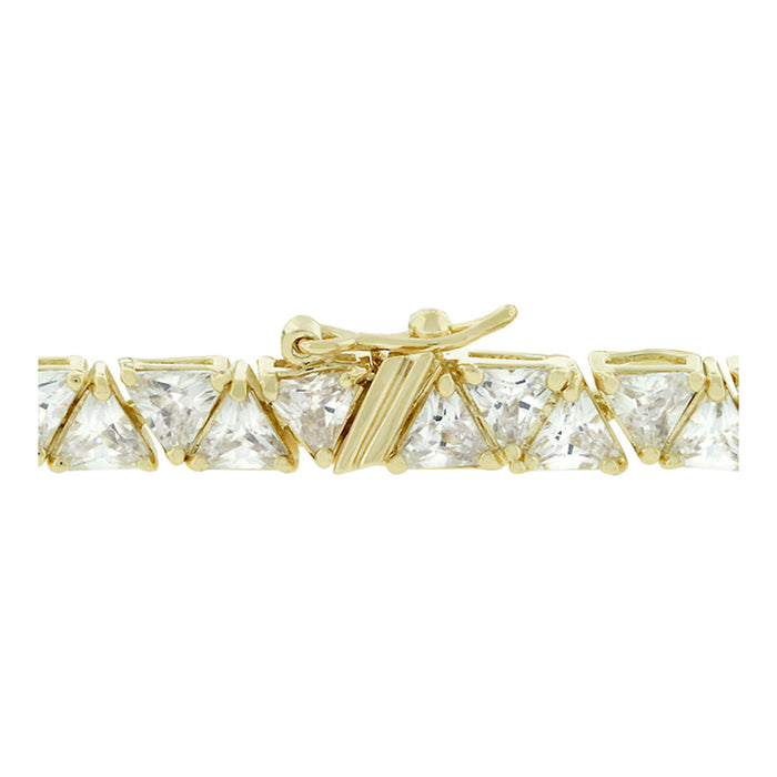 J Goodin Anniversary Wedding Style Cubic Zirconia Goldtone Finish Remembrance Bracelet For Women