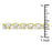 J Goodin Anniversary Wedding Style Cubic Zirconia Goldtone Finish Remembrance Bracelet For Women