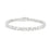 J Goodin Contemporary Fashion Style Cubic Zirconia Silvertone Finish Divinity Tennis Bracelet For Women